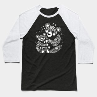 Teddy Bear Dot painting Aboriginal Baseball T-Shirt